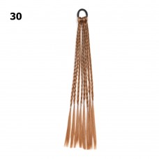 Резинка с косичками 40см 8шт коричневая (31407)