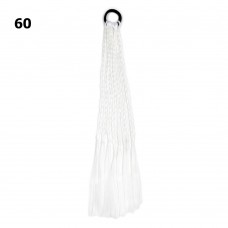 Резинка с косичками 40см 8шт белая (31408)