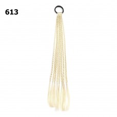 Резинка с косичками 40см 8шт молочная (31409)