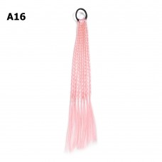 Резинка с косичками 40см 8шт светло-розовая (31412)