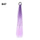 Резинка с косичками 40см 8шт фиолетово-лиловая (31420)