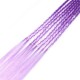Резинка с косичками 40см 8шт фиолетово-лиловая (31420)