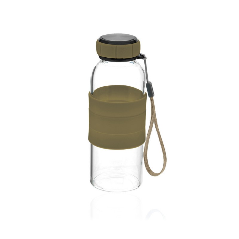 Стеклянная бутылочка для напитков 360мл (23296) вариант 01