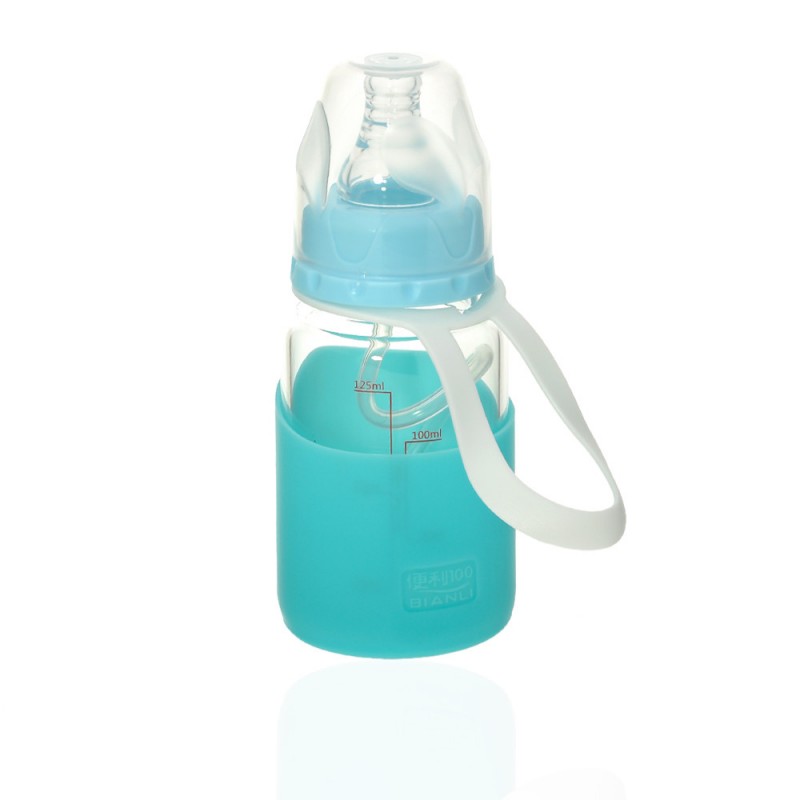 Бутылочка с соской стеклянная 150мл (23324) вариант 03