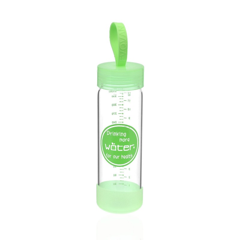 Стеклянная бутылочка для напитков Water 400мл (23307) вариант 02