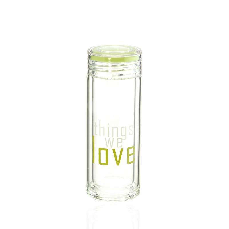 Стеклянная бутылочка для напитков Love 200мл (23280) вариант 02