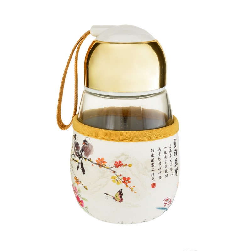 Стеклянная бутылочка для напитков 450мл (25875) вариант 02