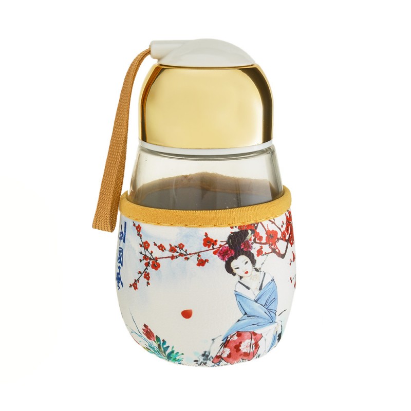 Стеклянная бутылочка для напитков 450мл (25875) вариант 03