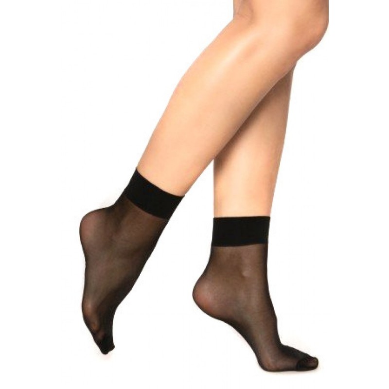 Носки женские капроновые безразмерные (20 den) 24716 черные