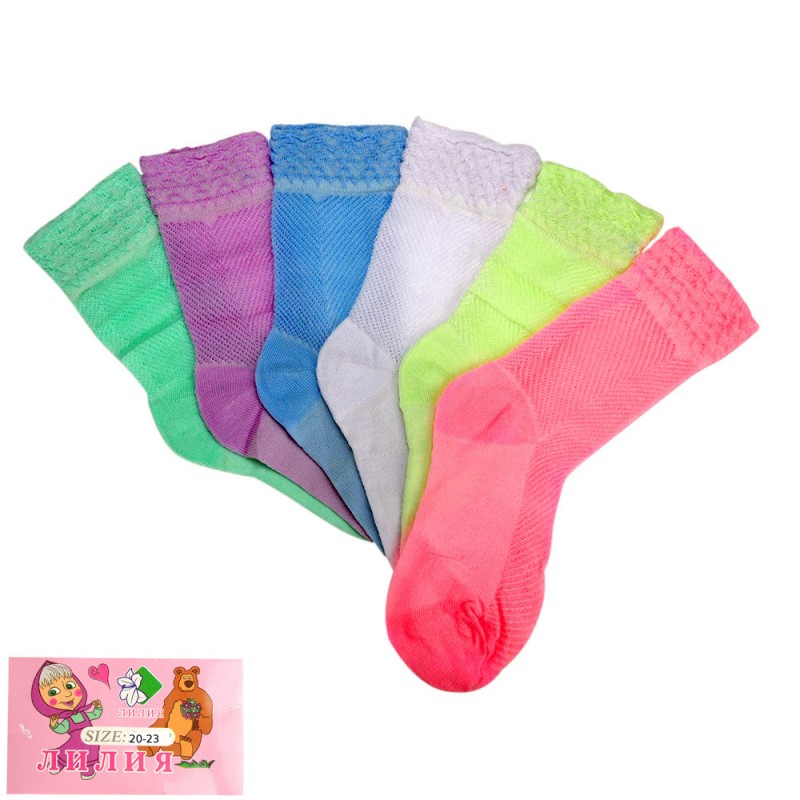 носки детские деми Лилия (р.20-23) сетка 18248