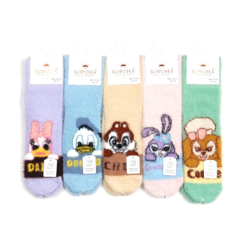 Набор подростковых теплых носков норка 32-37 по обуви (27976)