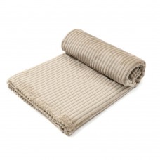 Плед микрофибра 150x200cm (30489) темный беж