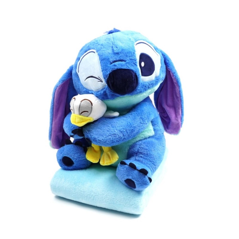 Плед-подушка игрушка 3в1 Стич 40см (30842)