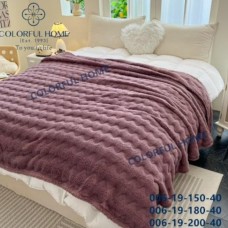 Плед полуторный микрофибра 150х200см в сумке (31799) лиловый