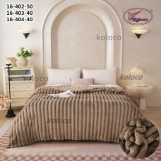 Бежевый королевский шарпей в сумке 200х200см 5см полоска (31969)