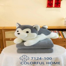 Игрушка-плед Хаски 3в1 (55см) 32008