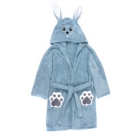 Банный детский халат микрофибра 24486 цвет бутылочный