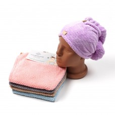 Набор чалмы-полотенец из микрофибры 25x65см (30106)