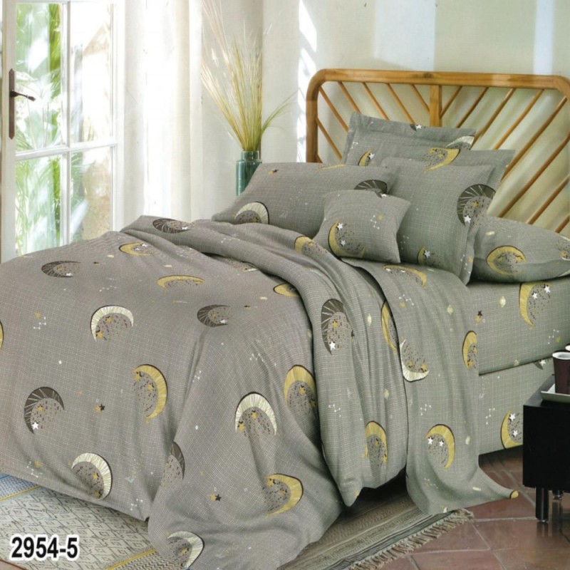 Бюджетное постельное белье Ваш сон полуторное Бязь (30987)