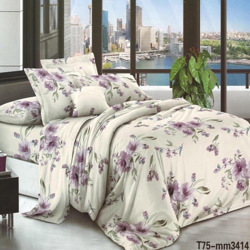 Бюджетное постельное белье Ваш сон полуторное Бязь (31389)