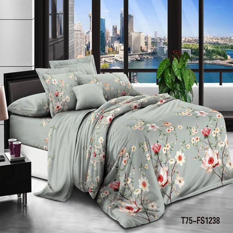 Бюджетное постельное белье Ваш сон полуторное Бязь (31390)