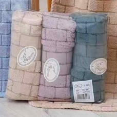 Набор банных полотенец из микрофибры 65х135см (32004)