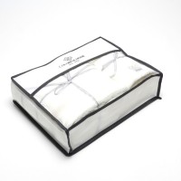 Набор полотенец из микрофибры лицо+баня в подарочной сумке (32128) белый