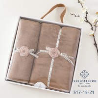 Набор полотенец из микрофибры лицо+баня в коробке (32155)