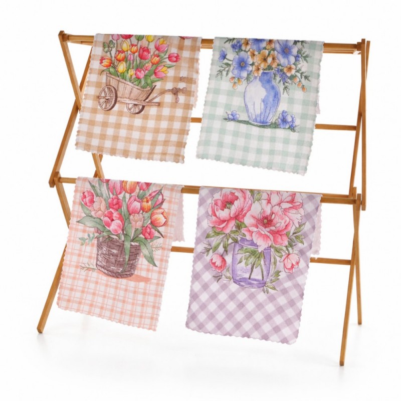 Набор кухонных полотенец из микрофибры 25x50см (32218)