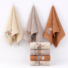 Набор кухонных махровых полотенец 25x50см (32359)