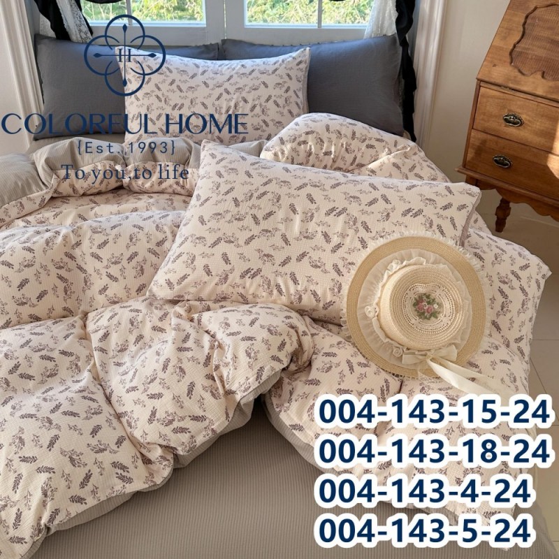 Постельное белье семейное жатка муслин люкс с простынью на резинке (32479)