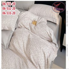 Постельное белье Евро размер с простынью на резинке Фланель (31993)