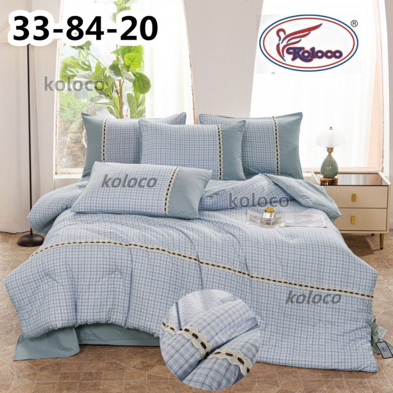 Комплект постельного белья с легким одеялом Евро размер (32168)