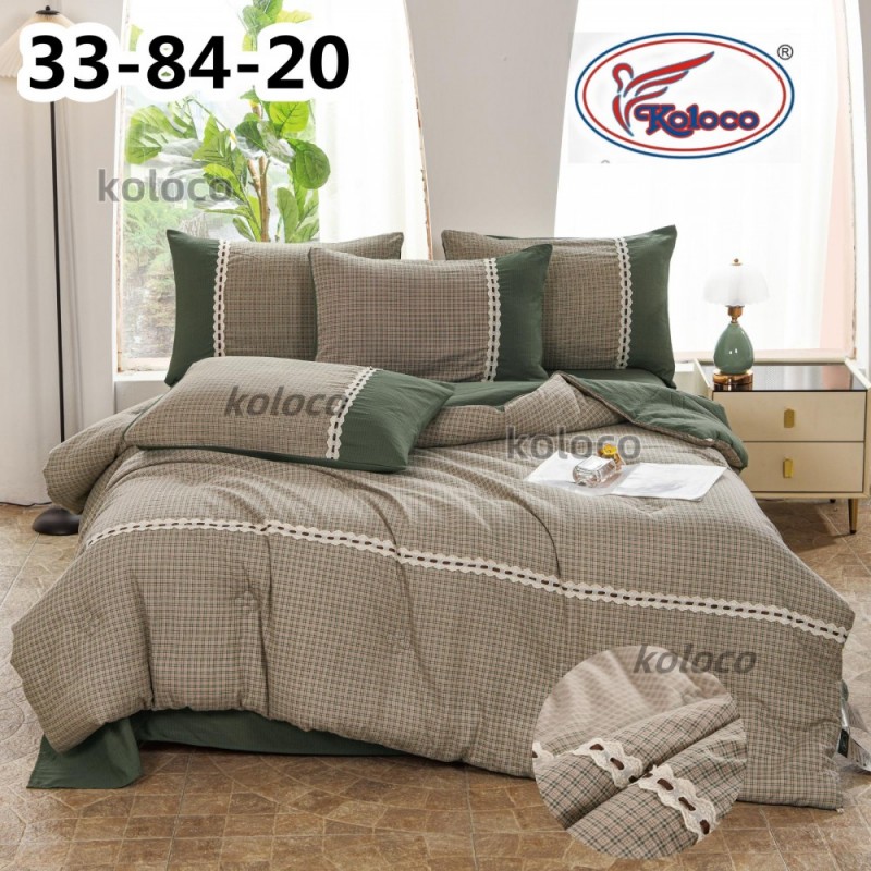 Комплект постельного белья с легким одеялом Евро размер (32170)