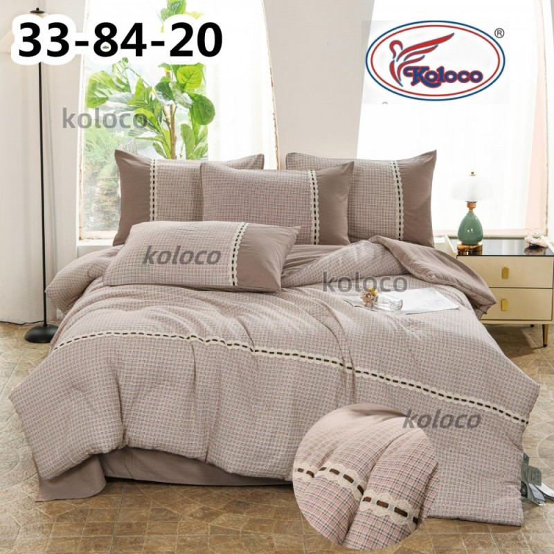 Комплект постельного белья с легким одеялом Евро размер (32172)