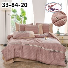 Комплект постельного белья с легким одеялом Евро размер (32173)
