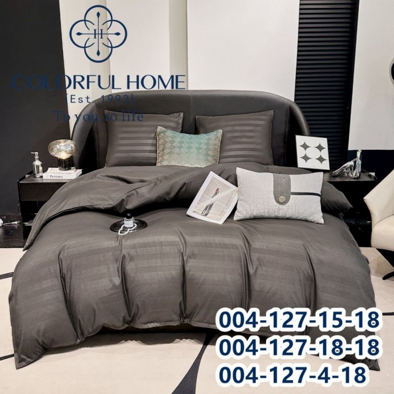 Постельное белье Евро размер сатин страйп с простынью на резинке (32273)