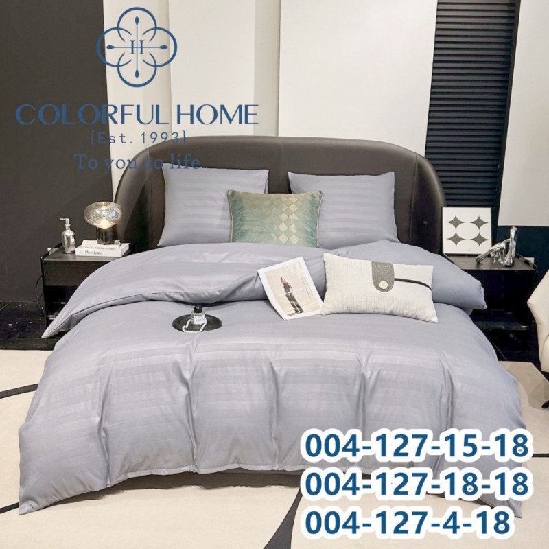 Постельное белье Евро размер сатин страйп с простынью на резинке (32275)