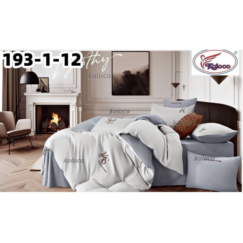 Комплект постельного белья Vip сатин евро размер (32373)