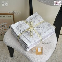 Комплект двуспального постельного белья х/б с простынью на резинке (32485)