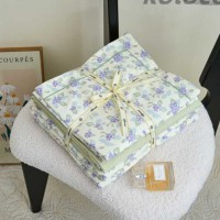 Комплект двуспального постельного белья х/б с простынью на резинке (32490)