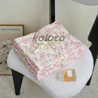 Комплект двуспального постельного белья х/б с простынью на резинке (32494)