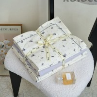 Комплект двуспального постельного белья х/б с простынью на резинке (32500)