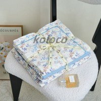 Комплект двуспального постельного белья х/б с простынью на резинке (32501)