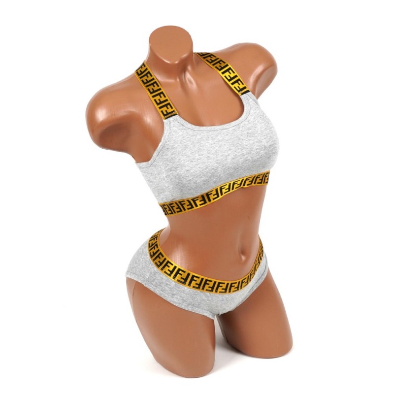 Комплект белья (р.S/M/L) цвет - серый  22724