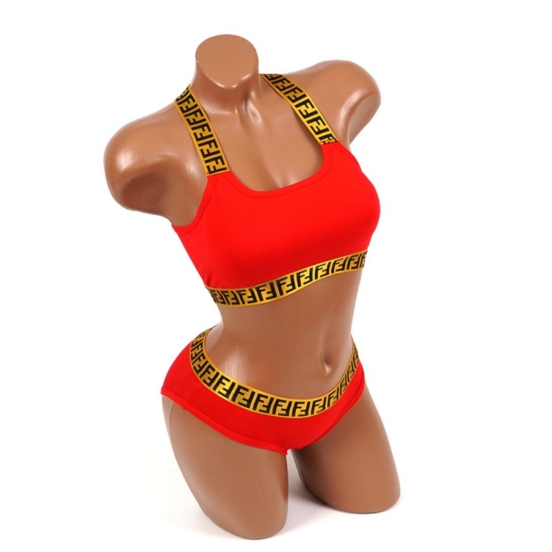 Комплект белья (р.S/M/L) цвет - красный  22728