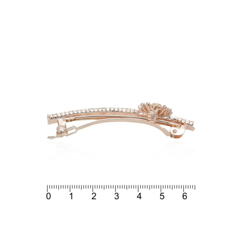 Заколка автоматическая для волос со стразами (11216)