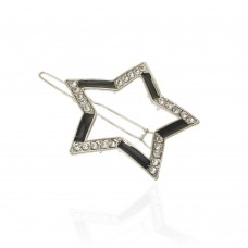 Заколка-защёлка со стразами 5.2см (13929) вариант 01