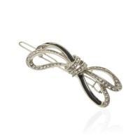 Заколка-защёлка со стразами 6.3см (13931)