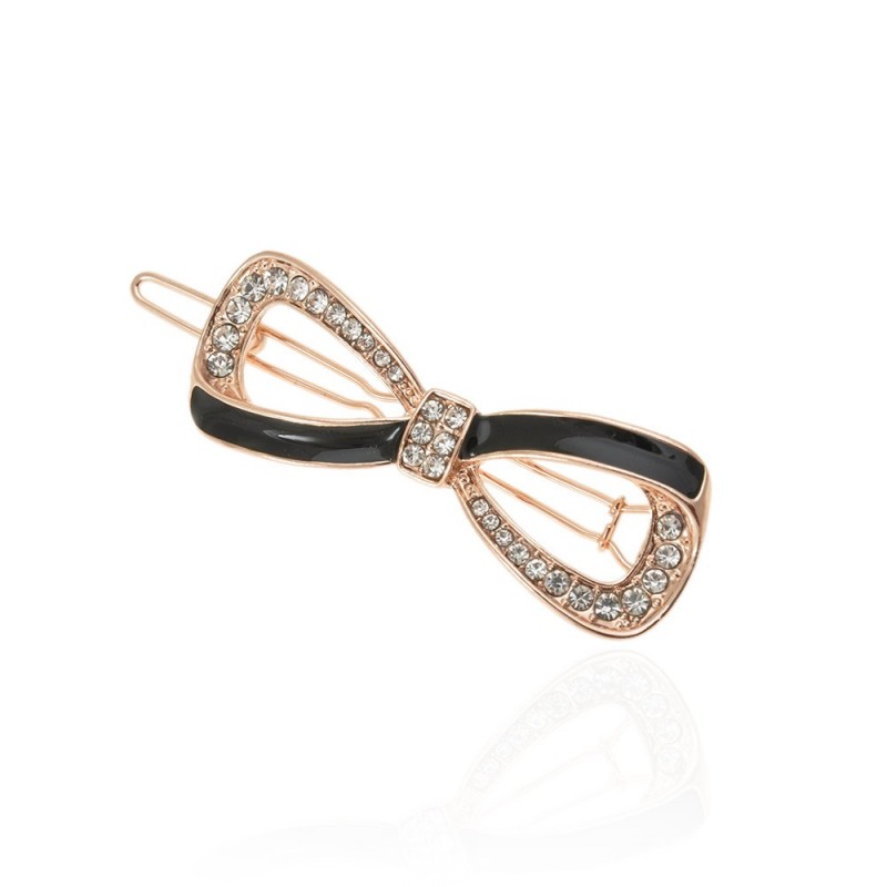 Заколка-защёлка со стразами 5см (13933)